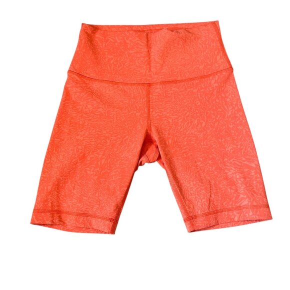 NWOT Lululemon Wunder Train High Rise Short 8" Crunch Warm Coral Size 6 - Picture 1 of 5